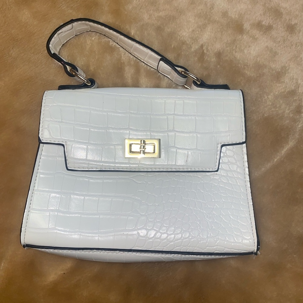 White mini purse